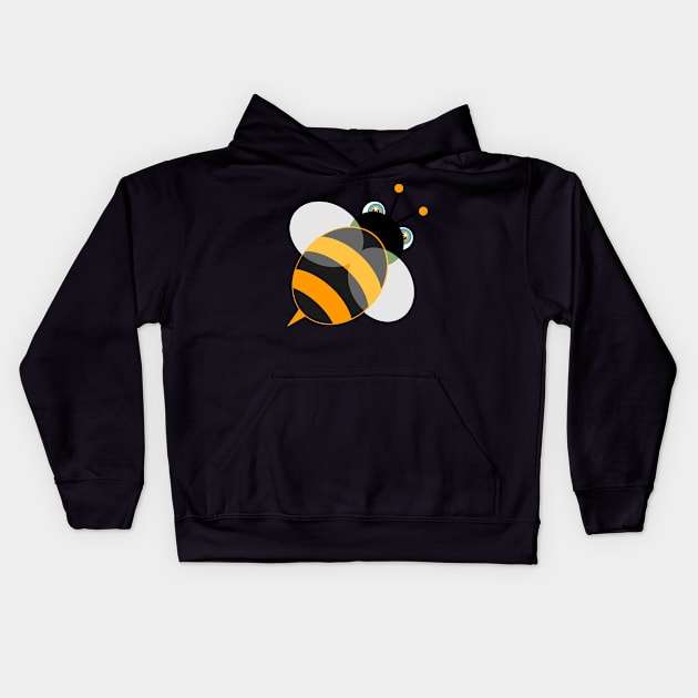 Bee Cartoon Kids Hoodie by Winterplay